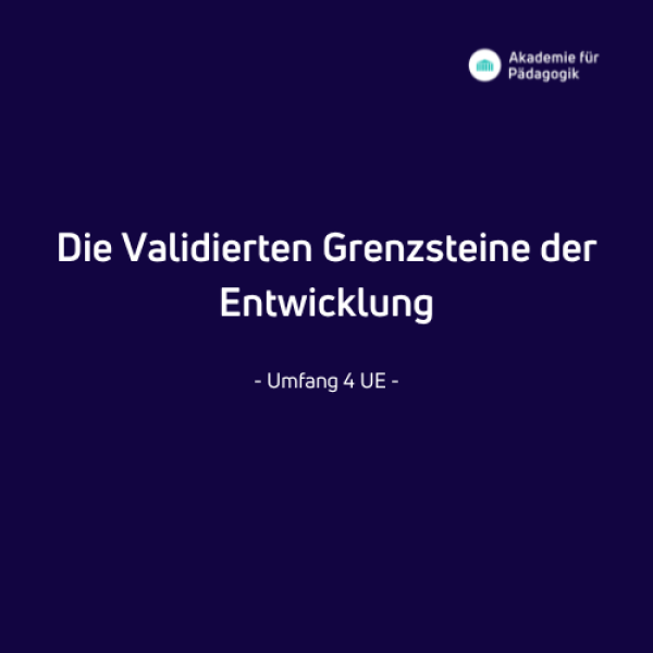 Grenzsteine der Entwicklung